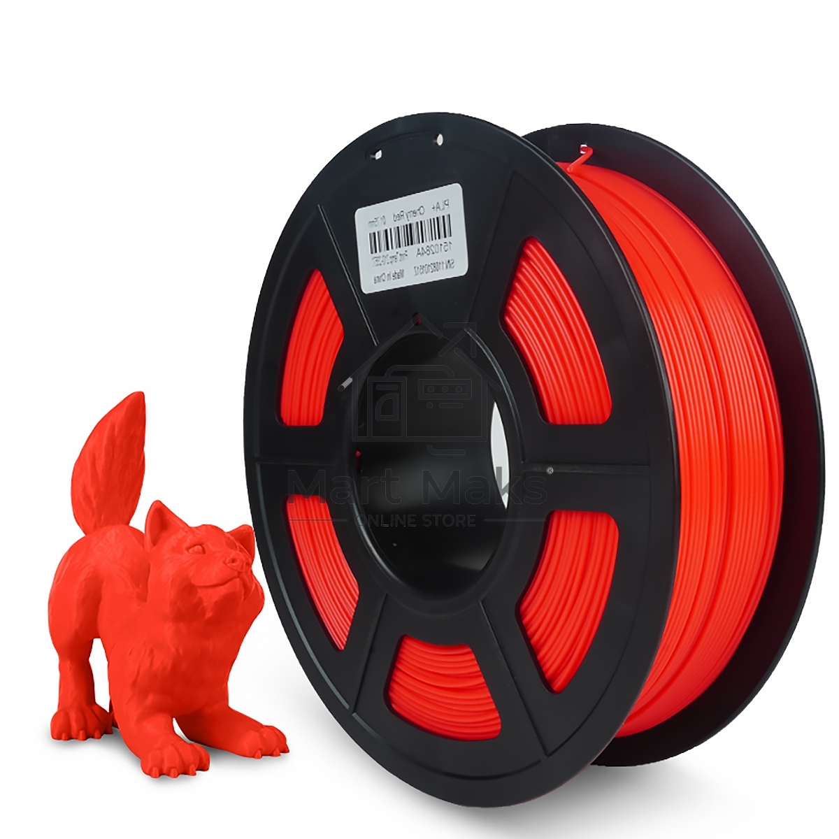 Филамент NVPrint PETG Cherry Red для 3D печати диаметр 1.75мм длина 330 метров масса 1 кг