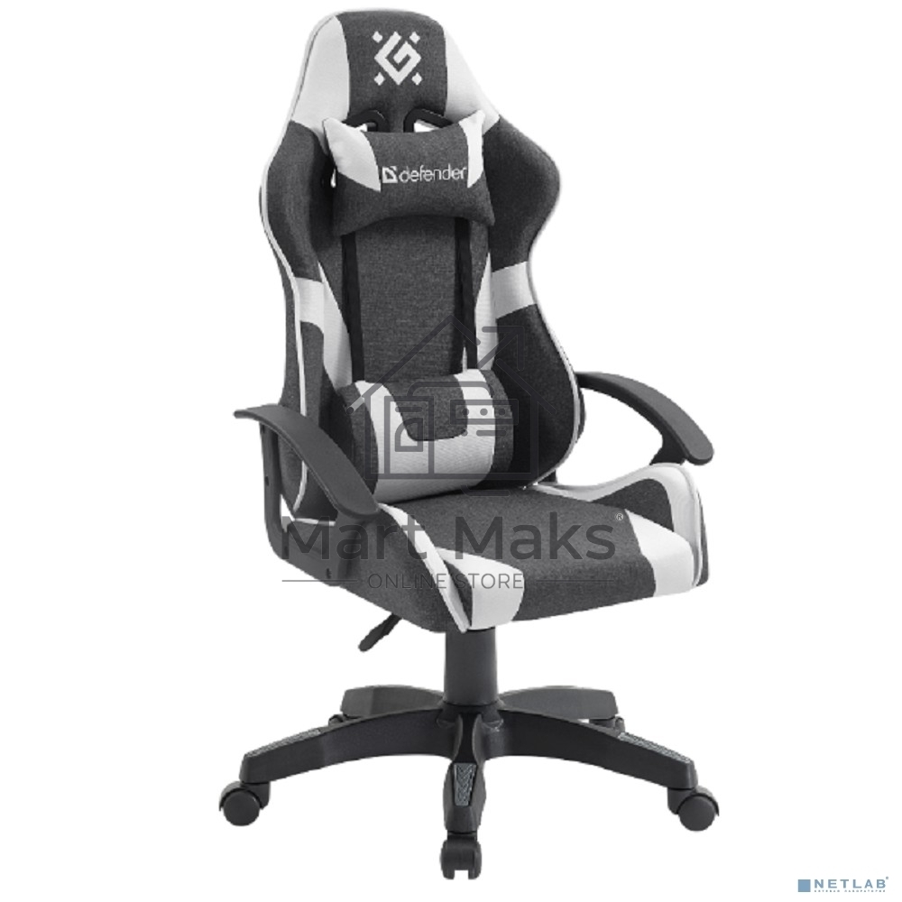 Кресло игровое Defender IBIS GREY/WHITE 64043