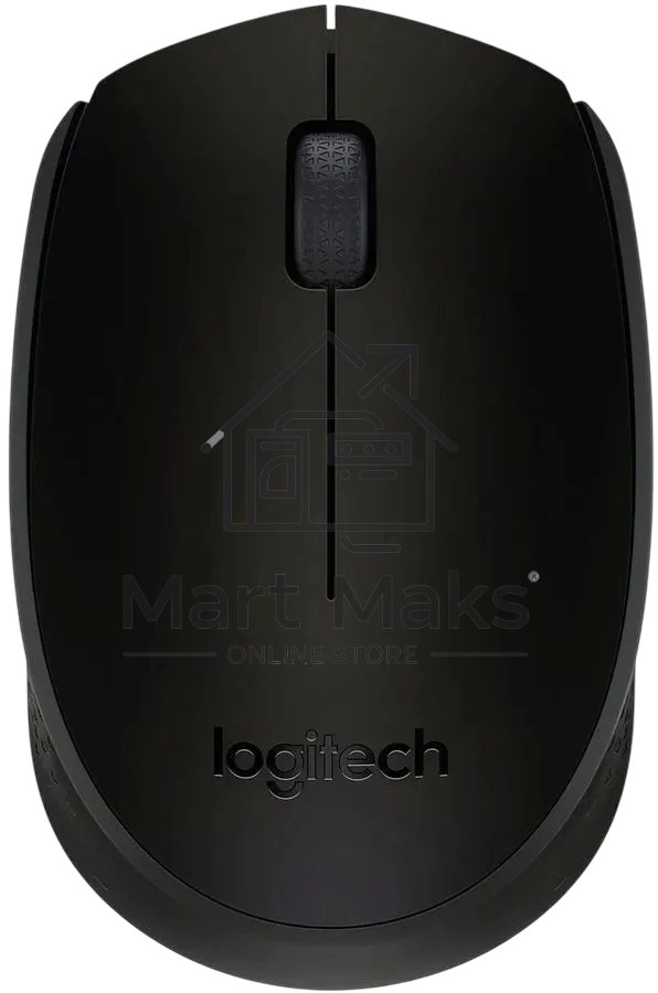 Мышь беспроводная Logitech B170 черный, 1000 dpi, радиоканал, USB, кнопки - 3