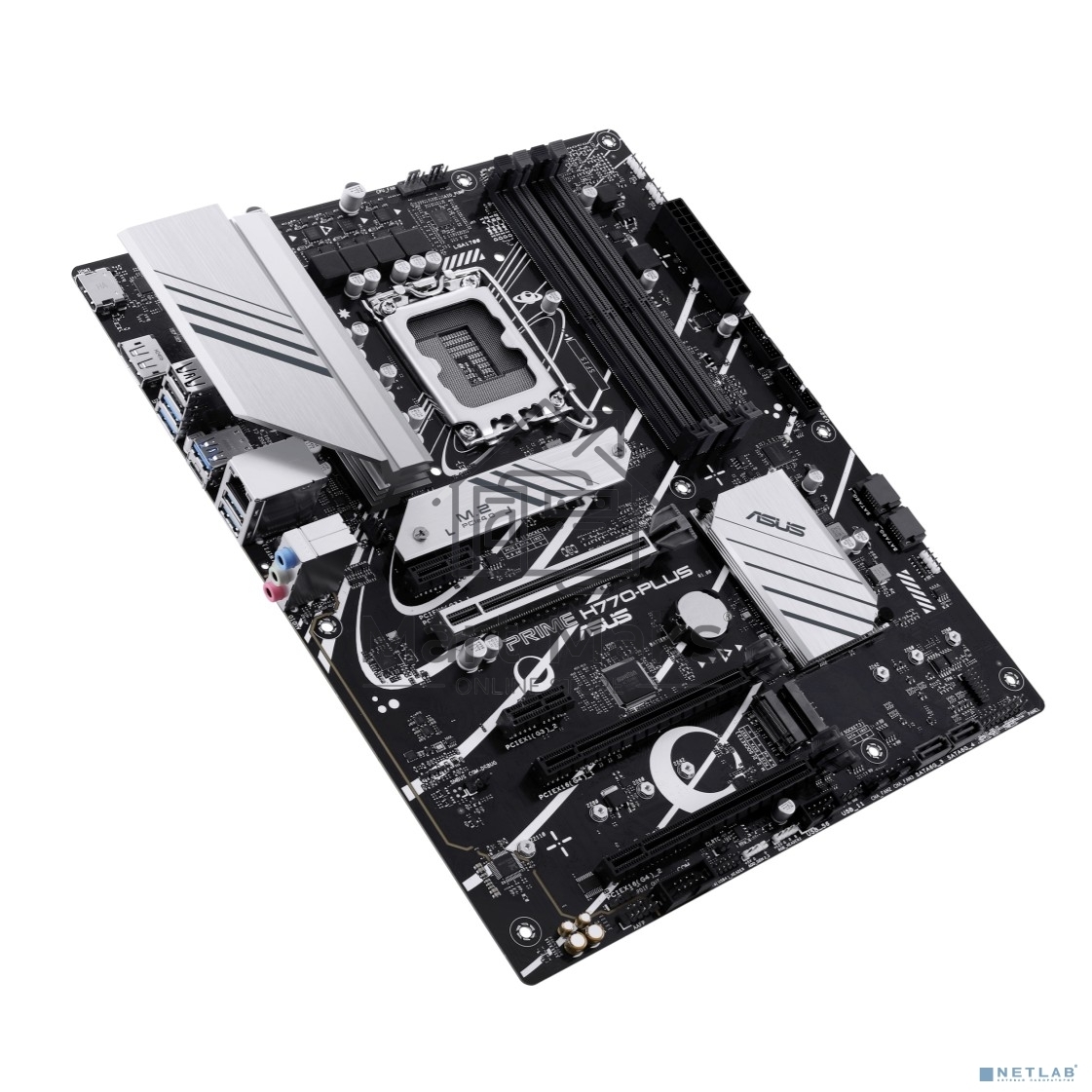 Материнская плата ASUS PRIME H770-PLUS, LGA 1700, Intel H770, 4xDDR5, 4xSATA, 3xM.2 PCIe 4.0 x4, 1xPCIe 5.0 x16, 2xPCIe 4.0 x4, 1xHDMI, 1xDP, 1xUSB-C 3.2 Gen 2, 2xUSB 3.2 Gen 2, 3xUSB 3.2 Gen 1, 1x 2.5Gb LAN, 3x3.5 мм, 7.1, ATX