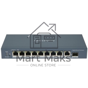 Гигабитный неуправляемый коммутатор POE DS-3E0510P-E/M(O-STD)(B) - 8-портовый, Hikvision
