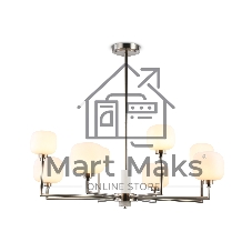 Люстра Ambrella light LH53003/8 SN/FR сатин никель/белый матовый G9*8 max 40W D830*680