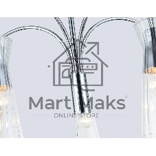 Люстра Ambrella light LH55651/5 СH/CL хром/прозрачный E14*5 max 40W D600*440