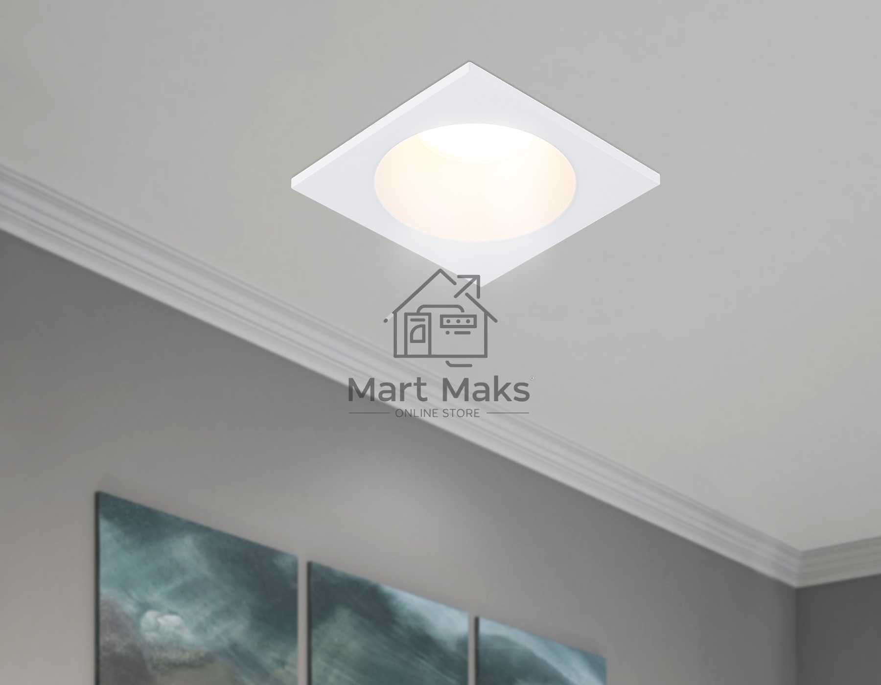Светильник Ambrella light TN1189 WH белый GU5.3 IP65 87*87*44