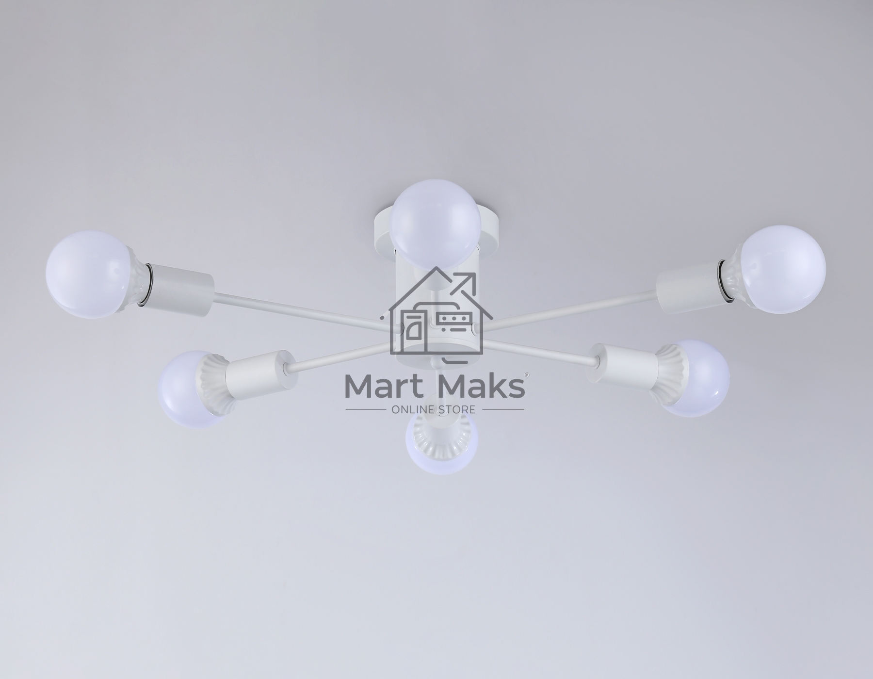 Светильник Ambrella light TR80401/6 WH белый E27/6 max 60W D780*150