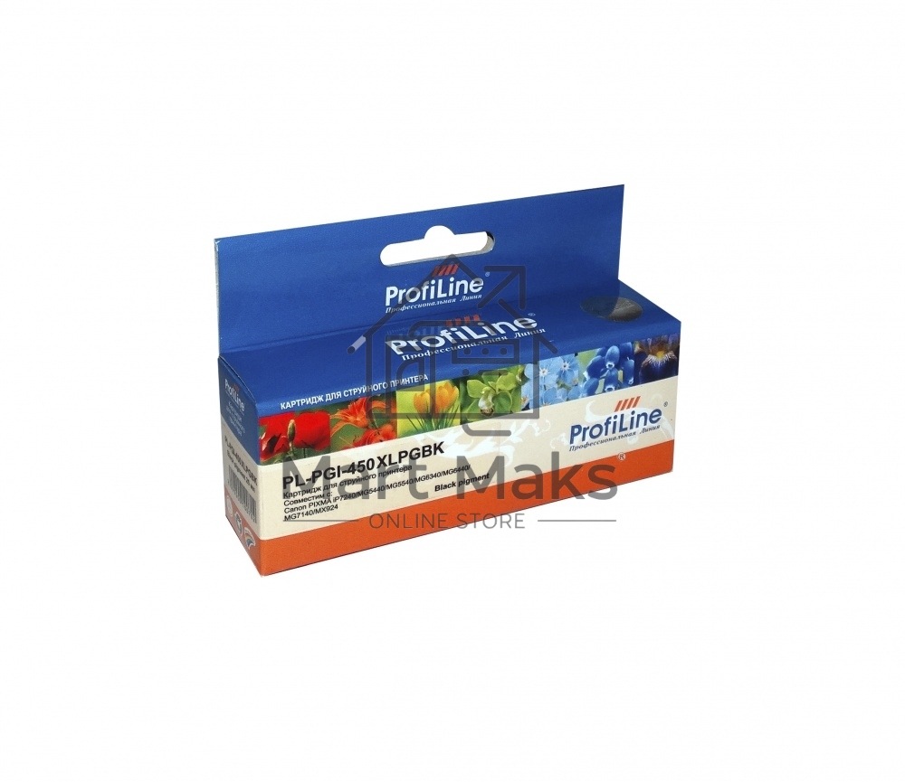 Картридж струйный ProfiLine PL-PGI-450PGbK для Canon PIXMA iP7240/MG5440/MG5540/MG6340/MG6440/MG7140/MX924 Black пигм