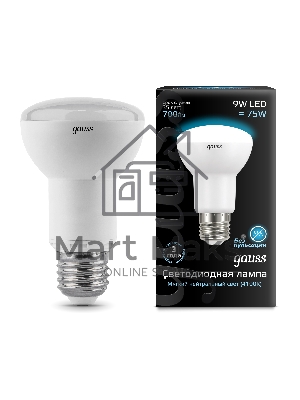 Лампа светодиодная Gauss 106002209LED Reflector R63 E27 9W 4100K