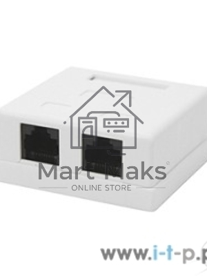 Розетка GEMBIRD NA214 RJ-45 кат.5e внешняя 2 порта, 110&Krone