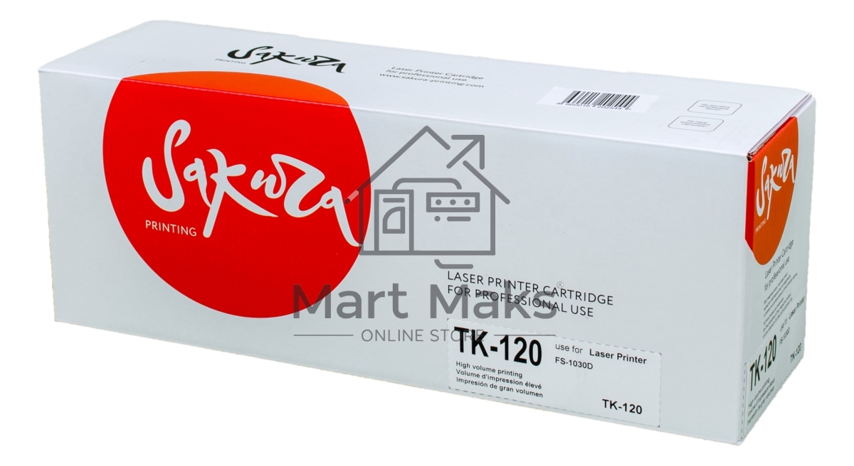 Картридж Sakura TK120/122 для Kyocera Mita FS-1030D, черный, 7200 к.