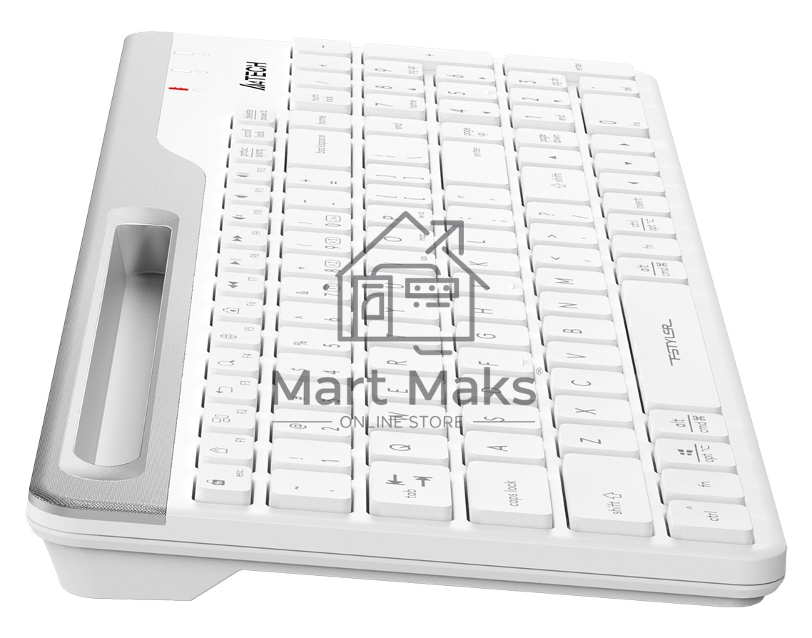 Клавиатура A4Tech Fstyler FBK25 беспроводная, USB, Bluetooth/Радиоканал, белый/серый