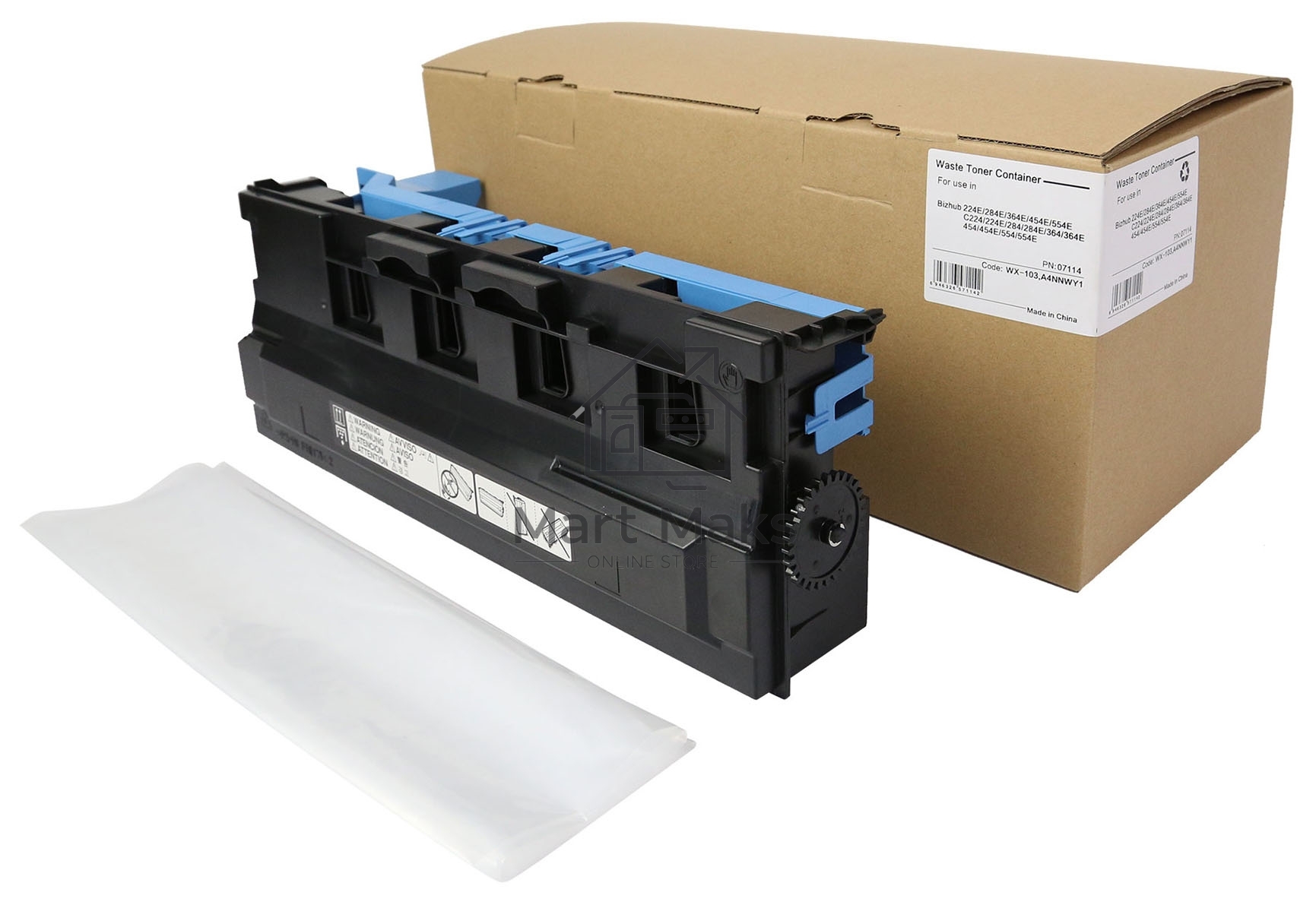 Бункер Cet CET7114 (WX-103/A4NNWY1) для Konica Minolta Bizhub 224E/284E