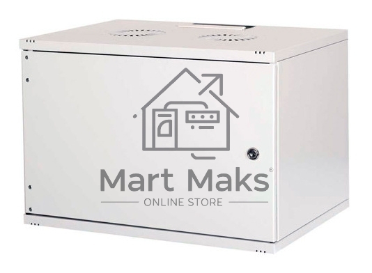 Шкаф коммутационный Lande NetBox Soho (LN-SH12U5460-LG-F0-2) настенный 12U 540x600мм пер.дв.металл задн.дв.стал.лист несъемн.бок.пан. направл.под закл.гайки 80кг серый IP20 сталь