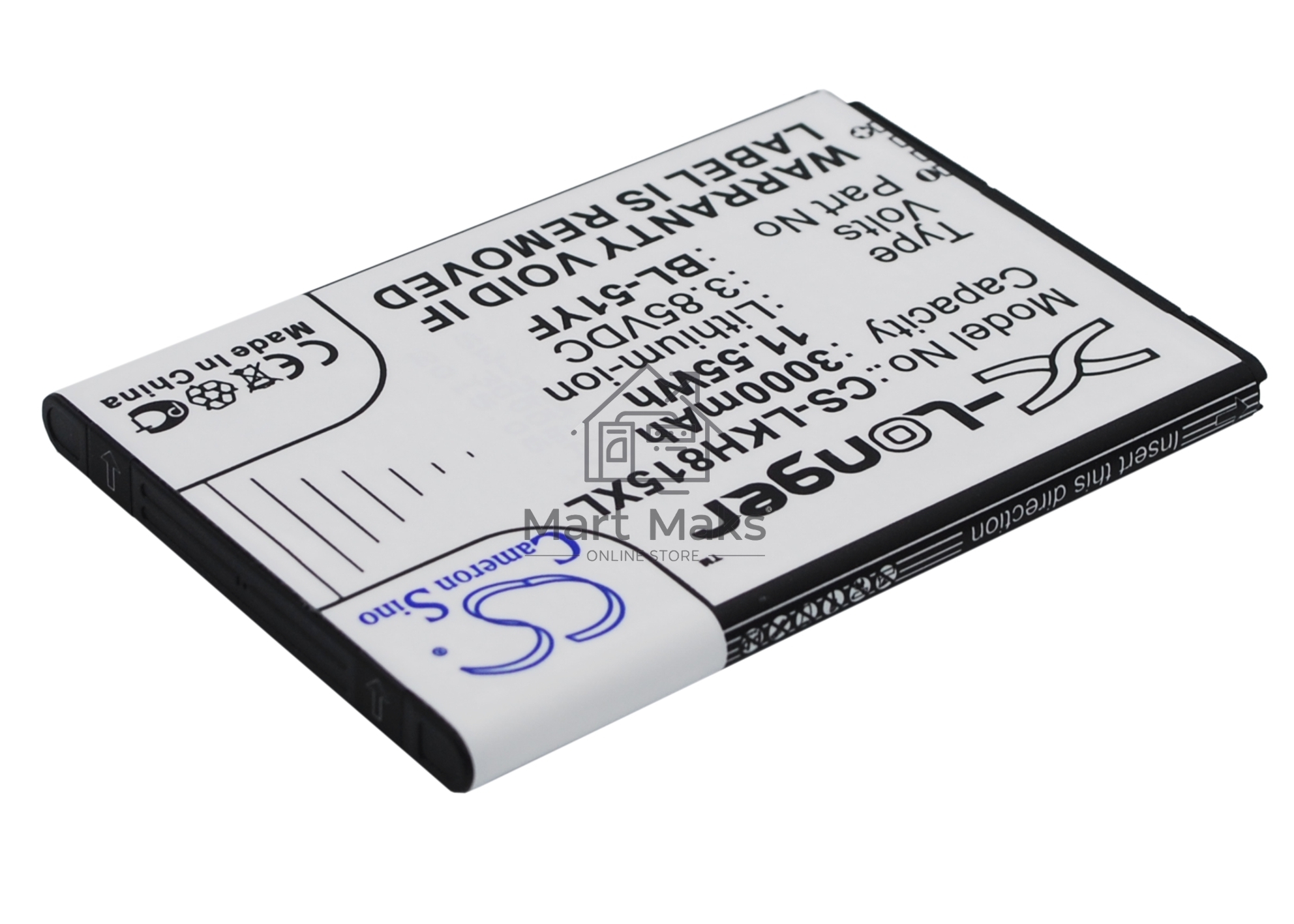 Аккумулятор CameronSino CS-LKH815XL (BL-51YF) для LG G4 H818 3.85V / 3000mAh / 11.55Wh