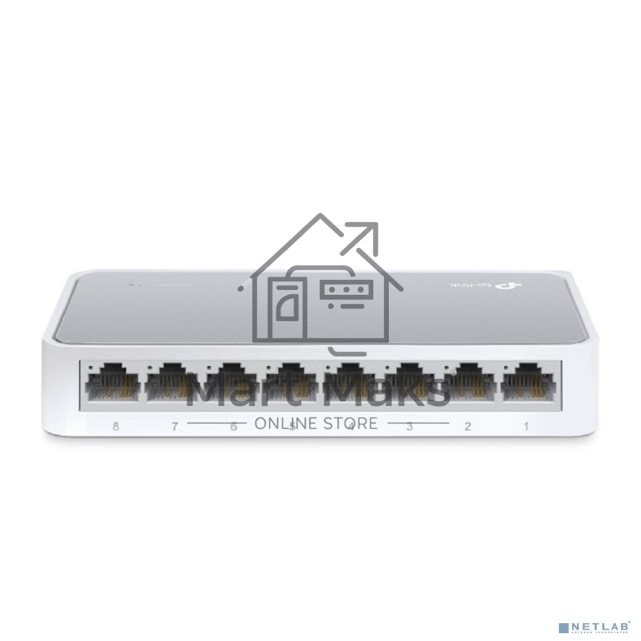 Коммутатор TP-Link SOHO TL-SF1008D Коммутатор 8-port 10/100M mini Desktop Switch, 8 10/100M RJ45 ports, Plastic case