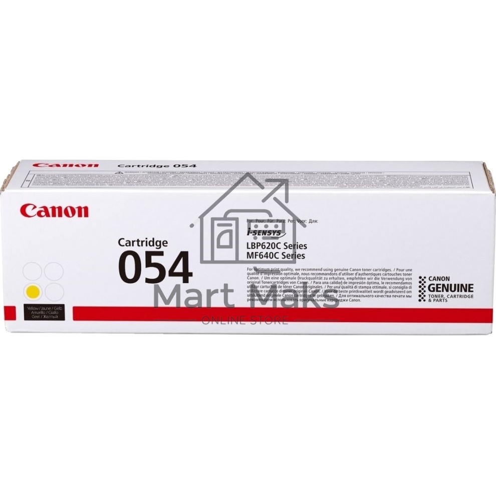 Картридж лазерный Canon 054 Y (3021C002) желтый (1200 стр.) для Canon i-SENSYS серий MF640, LBP620.