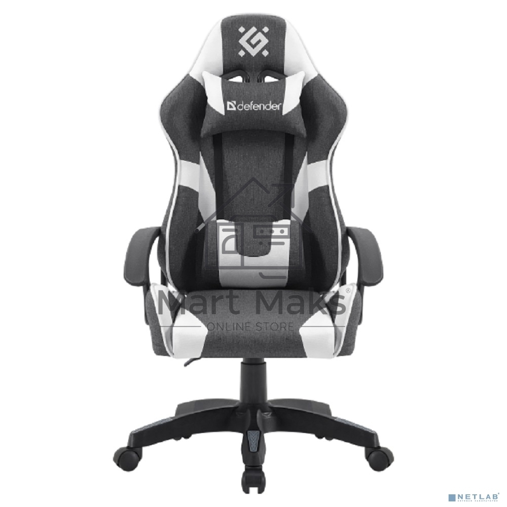 Кресло игровое Defender IBIS GREY/WHITE 64043