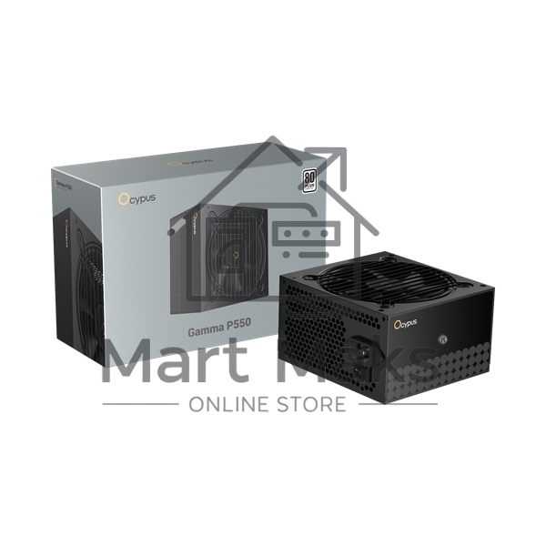 Блок питания Ocypus Gamma P550 BK (Gamma-P550-W1HDBK024X-EU), 550Вт, 80 PLUS, 120мм, черный
