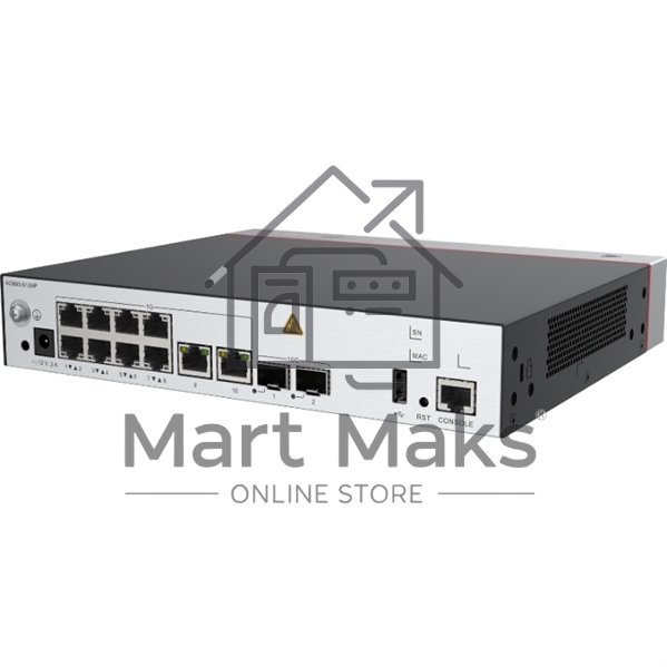 Контроллер точки доступа Huawei Access Controller AC650-512AP, 10*GE electrical ports,2*10GE optical ports, with the AC/DC adapter