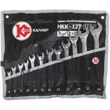 Набор ключей комбинированных Калибр НКК-12Т 12 штук, CrV 00000062583