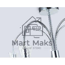 Люстра Ambrella light LH55651/5 СH/CL хром/прозрачный E14*5 max 40W D600*440