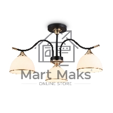 Светильник Ambrella light TR3161/3 BK/FGD черный/золото E27/3 max 60W D580*300