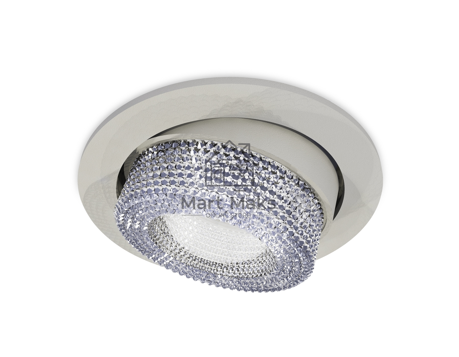 Комплект встраиваемого поворотного светильника Ambrella light XC7653060 SGR/CL серый песок/прозрачный MR16 GU5.3 (C7653, N7191)