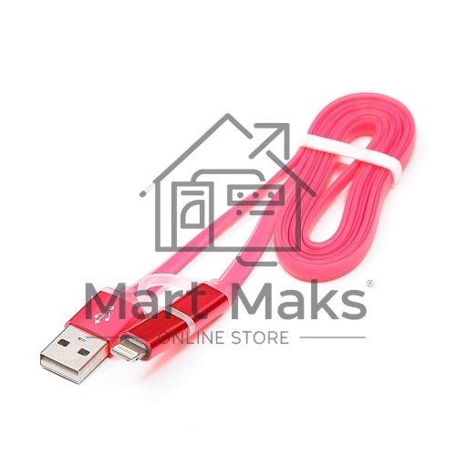 Кабель USB 2.0 Cablexpert CC-mAPUSB2pk1m, AM/microBM 5P - iPhone lightning, 1м, комбо кабель, алюминиевые разъемы, розовый, блистер