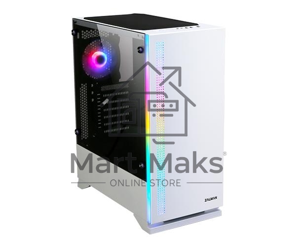 Компьютерный корпус ZALMAN S5, ATX, WHITE, WINDOW, 2xCOMBO (3.5