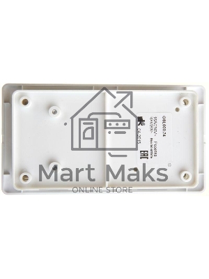 Блок комбинированный GLOSSA розетка защ. шторки с заземл.+ выкл. 2кл. бел. SchE GSL000174