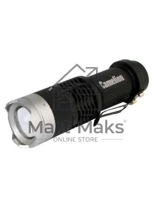 Фонарь LED5135 (LED XPE ZOOM 3 реж 1хLR6 алюм. блистер черный Camelion 12915