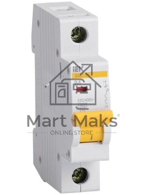 Выключатель автоматический модульный 1п B 4А 4.5кА ВА47-29 ИЭК MVA20-1-004-B