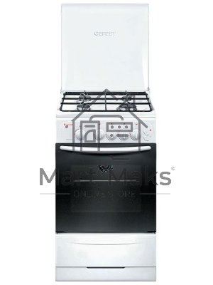 Плита газовая Gefest ПГ 3200-06 К33 белый, конфорок 4 шт, духовка 42 л, 50 см x 85 см x 57 см