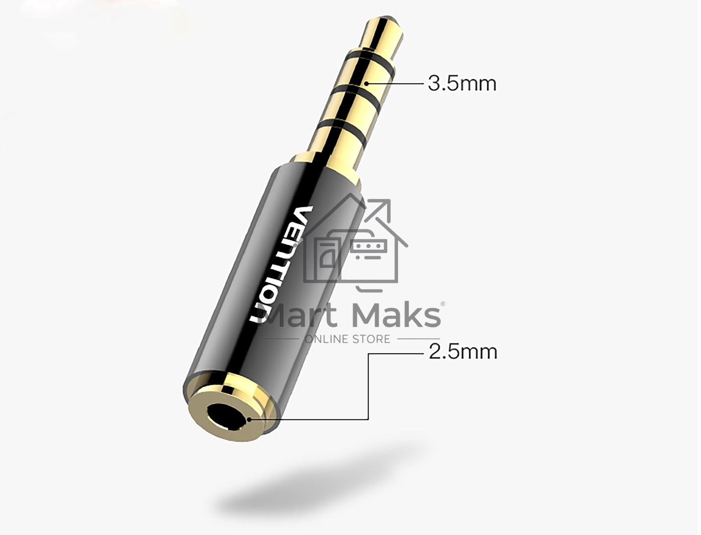 Переходник Vention Jack 2.5 mm F/3.5mm M Переходник Vention Jack 2.5 mm F/3.5mm M