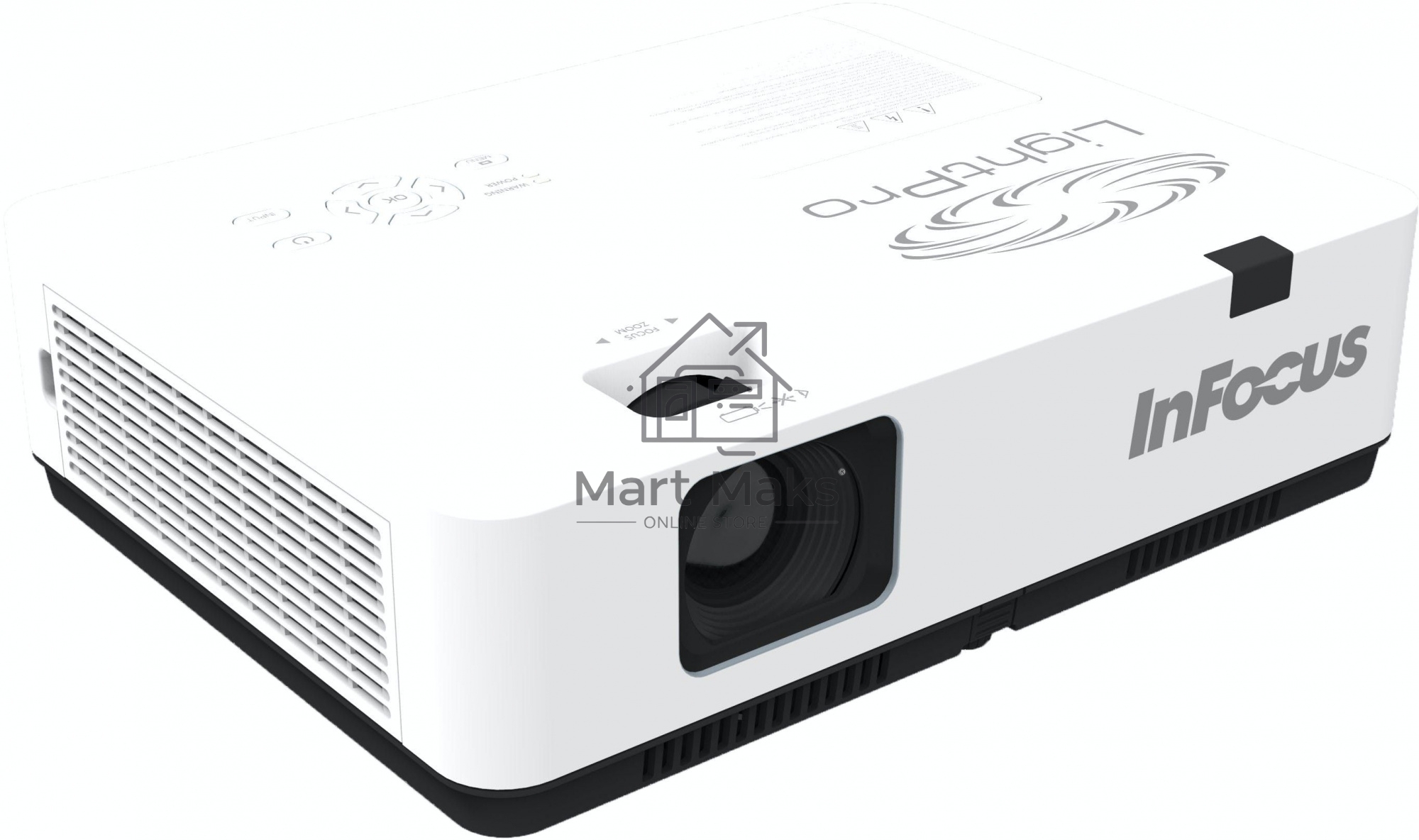 Проектор INFOCUS IN1014 3LCD, 3400 lm, XGA (1024x768), 2000:1, 1.481.78:1, 3.5mm in, Composite video, VGA IN, HDMI IN, USB b, лампа 20000ч.(ECO mode), RS232, 1x10W, 31дБ, 3,1 кг