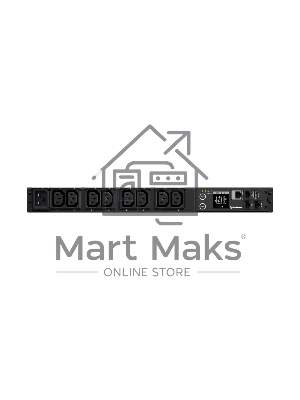 Блок распределения питания CyberPower PDU PDU41005 (PDU20SWHVIEC8FNET) 1U type, 16Amp, plug IEC 320 C20, (8) IEC 320 C13