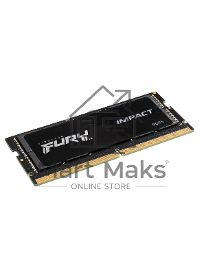 Оперативная память Kingston Fury Impact, DDR5, 32GB (1x32GB), 5600MHz, CL40, SO-DIMM