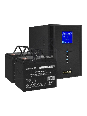 Комплект Источник бесперебойного питания EX295989RUS + батарея 75Aч EX282983RUS 2шт (инвертор, синус, для котла) ExeGate SineTower SZ-2000.LCD.AVR.3SH.1C13.USB <2000VA/1600W, чистый синусоида, LCD дисплей, AVR, 3*Schuko+1*C13, USB, линейно-интерактивный, 