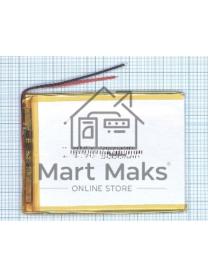 Аккумулятор Li-Pol (батарея) 3*70*90мм 2pin 3.7V/3000mAh Аккумулятор Li-Pol (батарея) 3*70*90мм 2pin 3.7V/3000mAh