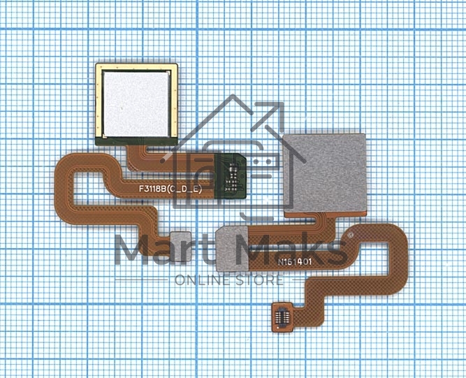 Шлейф со сканером отпечатка пальца для Xiaomi Redmi Note 3 белый