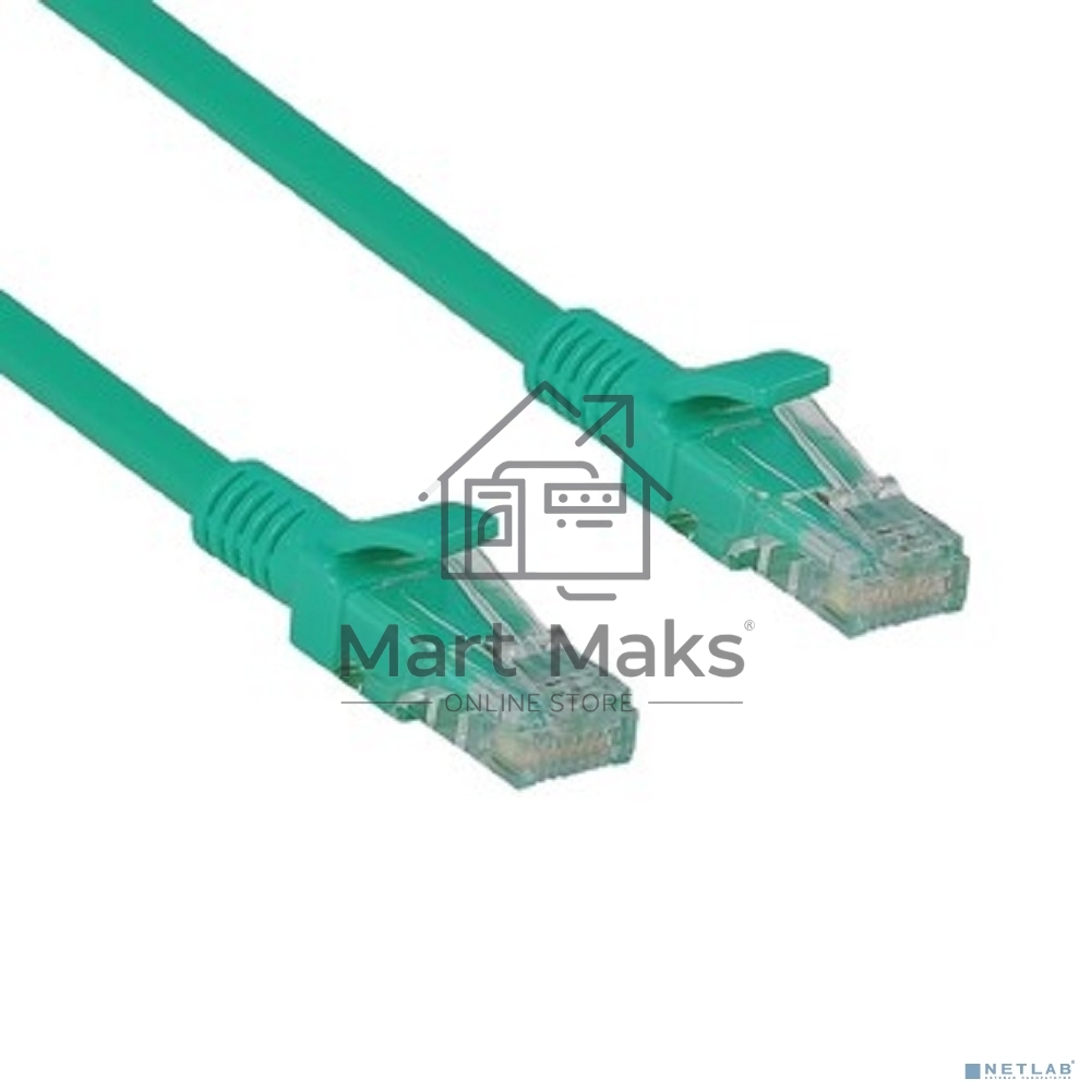 Патч-корд Exegate UTP-RJ45-RJ45-5e-5M-GN, UTP, cat.5e, 5м, зеленый