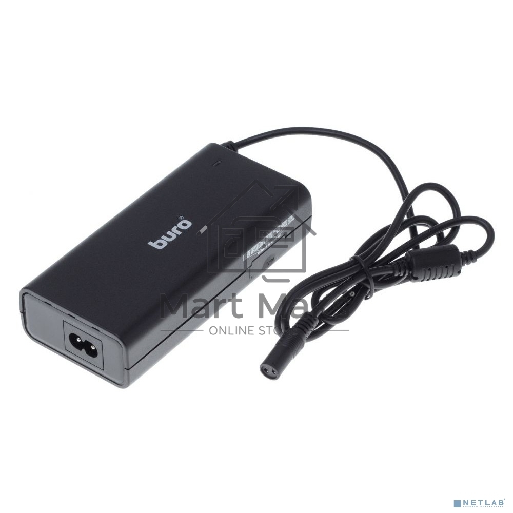 Блок питания Buro BUM-1130M90 ручной 90W 12V-24V 11-connectors 3.75A 1xUSB 1A от бытовой электросети