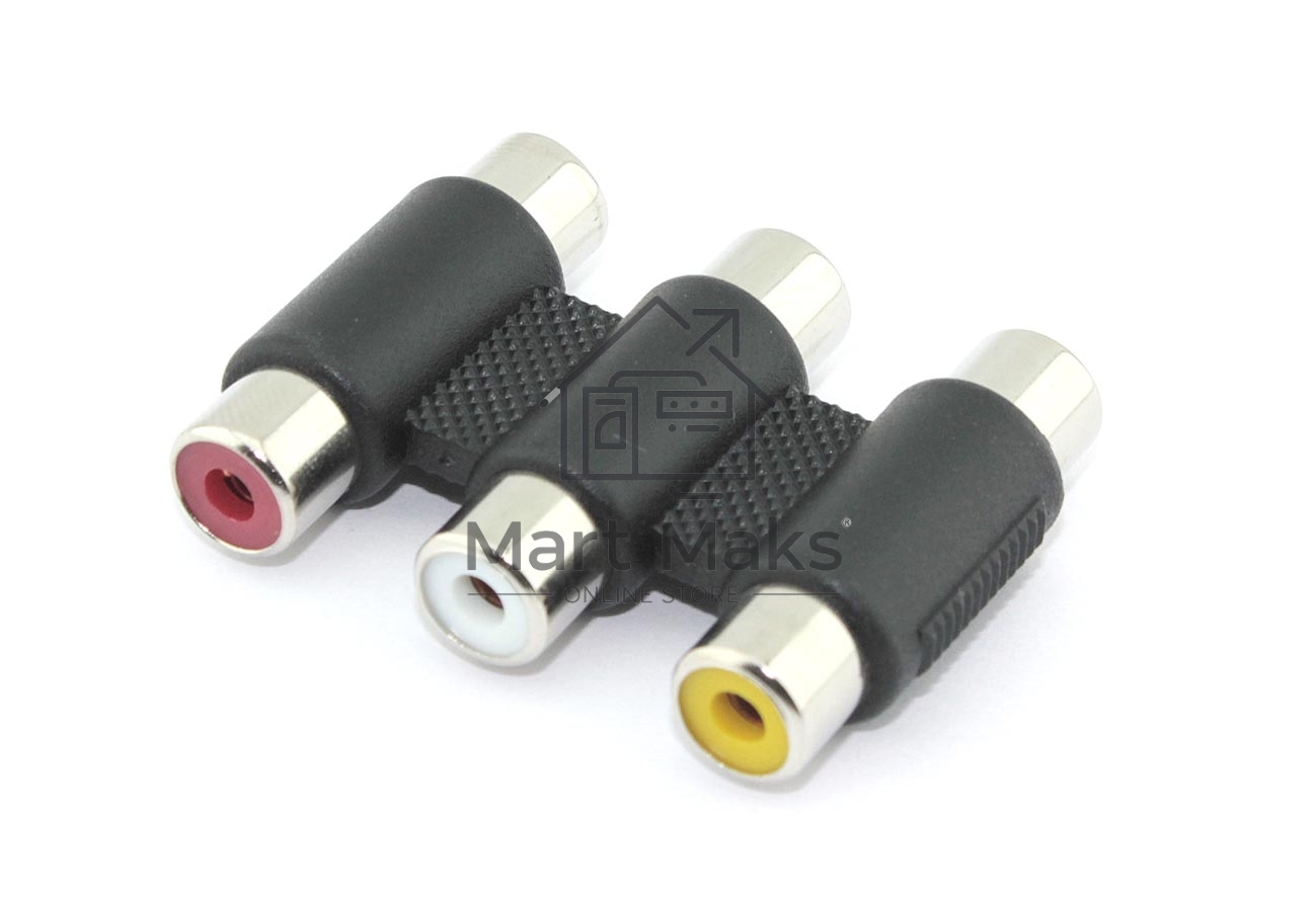 Удлинитель AV кабеля (RCA, тюльпан) 3 канала