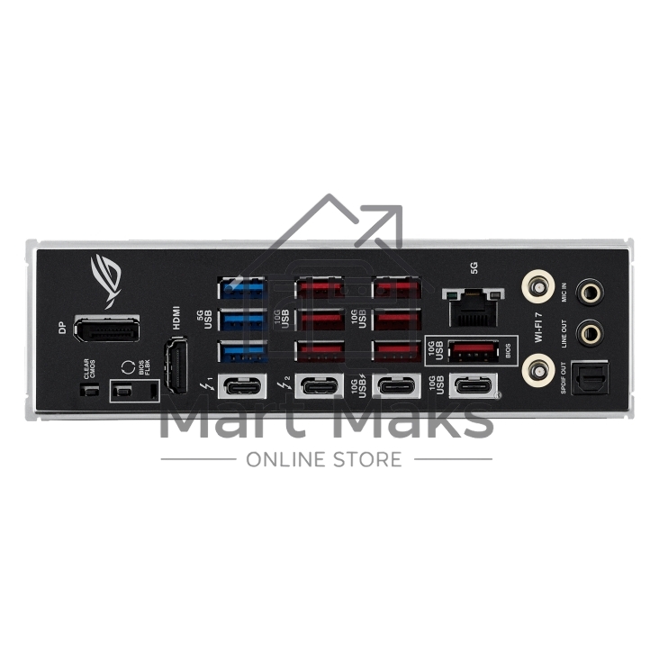 Материнская плата ASUS ROG STRIX Z890-E GAMING WIFI, LGA 1851, Intel Z890, 4xDDR5, 4xSATA, 7xM.2, 1xPCIe 5.0 x16, 1xPCIe 4.0 x16, 1xHDMI, 1xDP, 2xUSB-C Thunderbolt 4, 7xUSB-A 3.2 Gen 2, 3xUSB-A 3.2 Gen 1, 2xUSB-C 3.2 Gen 2x2, 1x 5Gb LAN, 2x3.5 мм, 7.1, AT