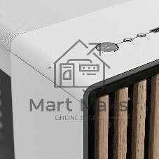 Компьютерный корпус без блока питания Fractal Design North XL TG Dark Tint, Full-Tower, 3x140мм, 2xUSB-A 3.2 + 1xUSB 3.2 Type-C E-ATX, ATX, mATX, mITX Wood panel, Chalk белый