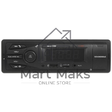 Автомагнитола Soundmax SM-CCR3169B, 1 DIN, Bluetooth, USB Type-A, AUX