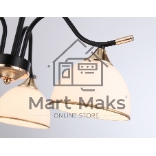 Светильник Ambrella light TR3161/3 BK/FGD черный/золото E27/3 max 60W D580*300