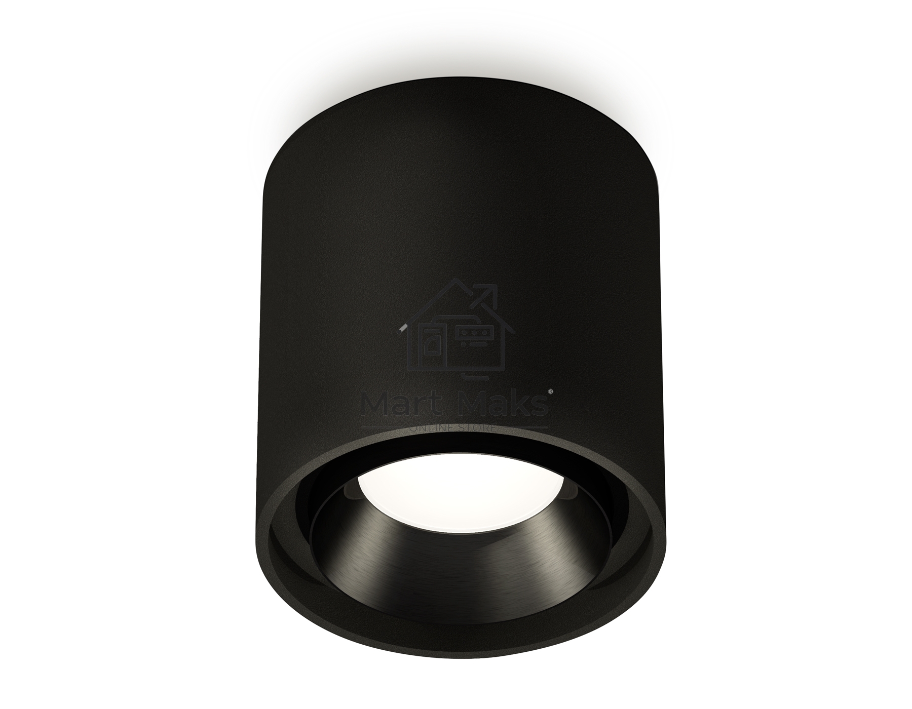 Светильник Ambrella Light XS7723002 SBK/PBK черный песок/черный полированный MR16 GU5.3 (C7723, N7031)
