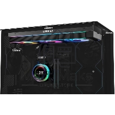 Система жидкостного охлаждения Lian Li HydroShift II LCD-C 360CL Black, 360 мм, 3x120 мм, 200-2600 об/мин, 31 дБ, 4-pin PWM, ЖК-дисплей, ARGB, черный