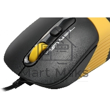 Комплект клавиатура+мышь A4Tech FStyler F1110 проводной, USB, 2000 DPI, чёрный/жёлтый