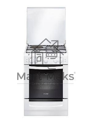 Плита комбинированная Gefest ПГЭ 6110-01 белый, конфорок 3 газовых и 1 электрическая, духовка 52 л, 60 см x 85 см x 60 см